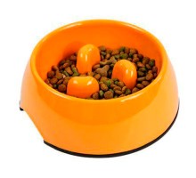 SuperDesign миска меламиновая для медленного поедания 140мл оранжевая