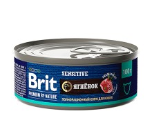 Brit Premium by Nature с мясом ягненка д/к с чувств. пищ. кс 100г