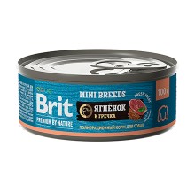 Brit Premium By Nature д/с.м.п. ягнёнок и гречка, кс 100г