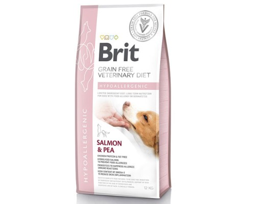 Brit Veterinary Diet Dog Grain Free Hypoallergenic, 12кг