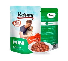 KARMY Mini Adult Телятина в соусе для собак, пауч 80г