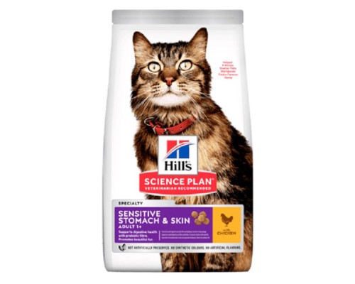 Hills SP Feline Adult Sensitive Stomach&Skin Chicken, 7кг