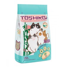 Toshiko Растительный комкующийся с ароматом зеленый чай, 20л