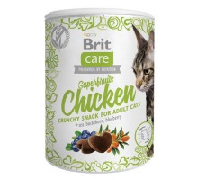 Brit Care Superfruits Курица лакомство для кошек 100г