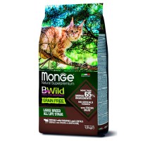 Monge Cat BWild GRAIN FREE беззерновой корм из мяса буйвола, 1.5кг
