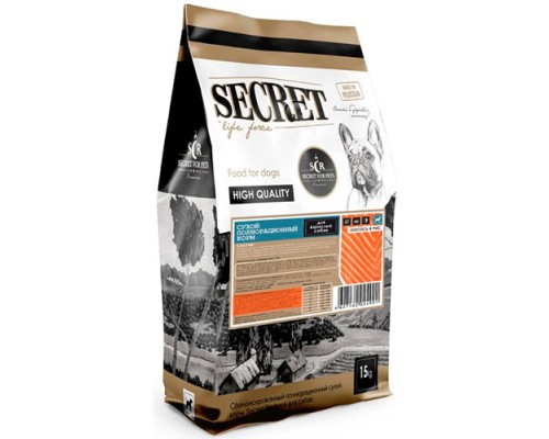 Secret Premium для собак Лосось и рис, 2кг