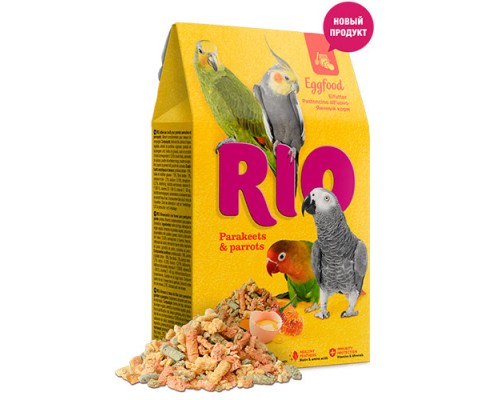 RIO Яичный корм для средних и крупных попугаев, 250г