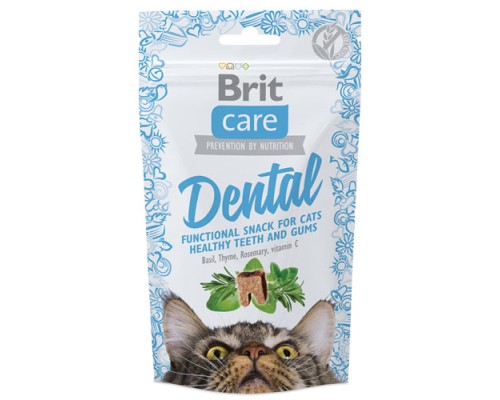 Brit Care Cat Snack Dental лакомство для кошек, 50г