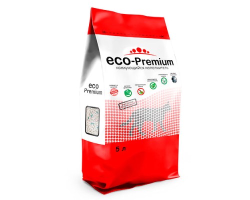 ECO Premium GREEN наполнитель древесный без запаха, 1.9кг - 5л