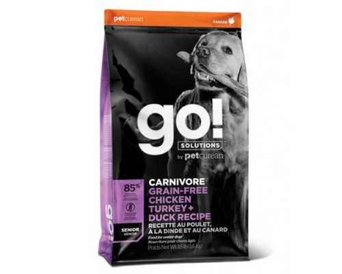 GO! FIT + FREE Беззерновой для пожилых собак 4 вида мяса, 1,59кг