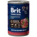 Brit Premium By Nature д/собак мясное ассорти с потрошками, кс 410г