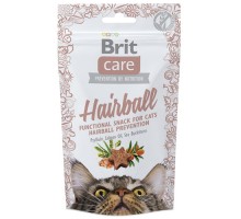 Brit Care Cat Snack Hairball лакомство для кошек 50г