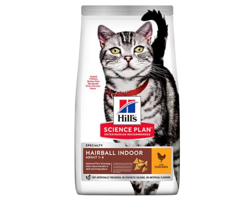 Hills SP Hairball Indoor Cat Adult Chicken, 300г