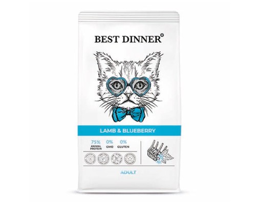 Купить Best Dinner Adult Cat Ягненок/Голубика 1,5кг