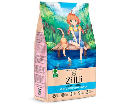 ZILLII LIGHT/STERILIZED CAT White Fish with Salmon, 10кг