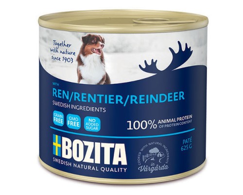 BOZITA Reindeer, мясной паштет c ОЛЕНЕМ 625г
