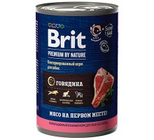 Brit Premium By Nature д/собак говядина, кс 410г