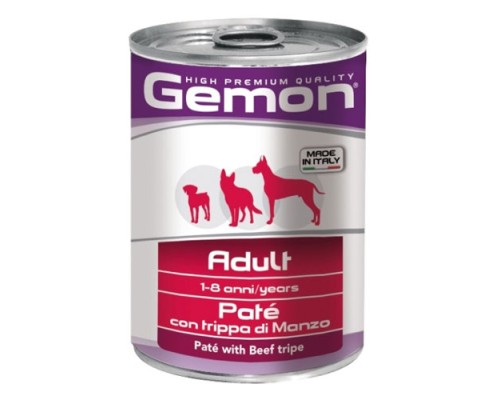 Gemon Dog д/c паштет говяжий рубец, 400г