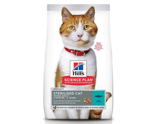 Hills SP Feline Sterilised Cat Young Adult с тунцом, 3кг
