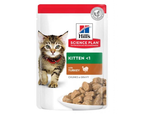 Hill's Kitten с Индейкой, пауч 85г