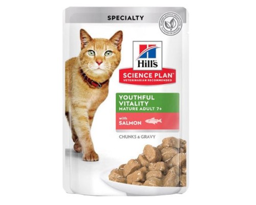 Hill's Feline Adult Perfect Weight с Лососем, пауч 85г