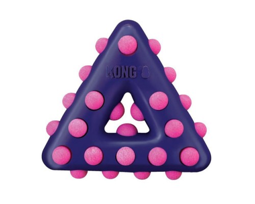 Kong игрушка для собак Dotz треугольник Малое 11см