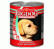 BIG DOG Говядина для щенков, 850г
