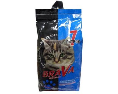 BRAVA для длинношерстных кошек Впитывающий, 7л