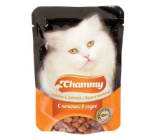 Chammy для кошек в соусе Печень, 85 гр