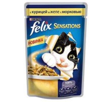 FELIX Sensations с курицей и морковью, 85г (1шт)