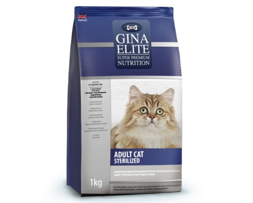 GINA Elite ADULT CAT Sterilized корм для стерилизованных кошек