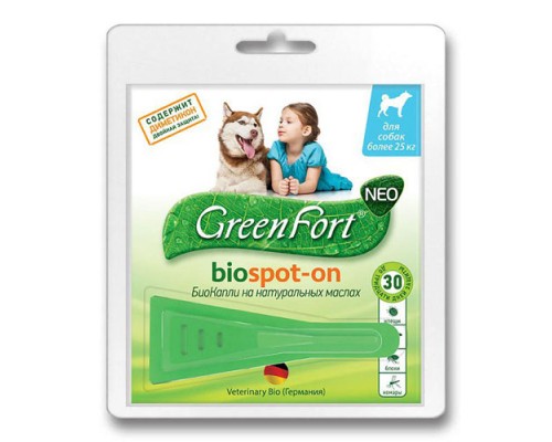 GREEN FORT NEO БиоКапли для собак весом более 25 кг