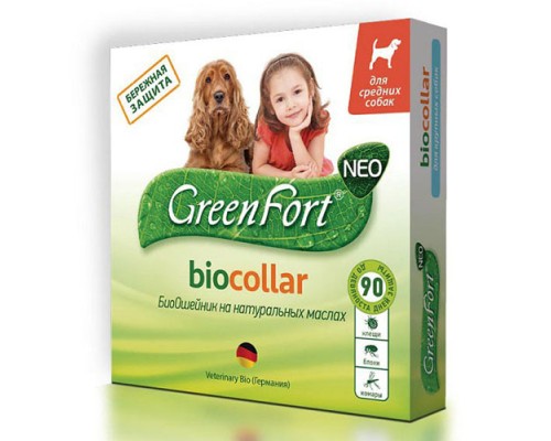 GREEN FORT NEO БиоОшейник для собак средних пород