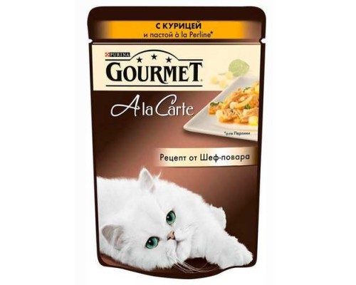 Gourmet A La Carte с Курицей и Пастой (кусочки в подливе) , 85гр