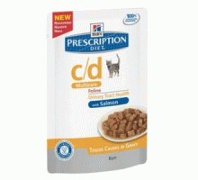Hills Prescription Diet Feline c/d Multicare с лососем, 85гр