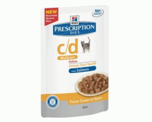 Купить Hills Prescription Diet Feline c/d Multicare с лососем 85гр