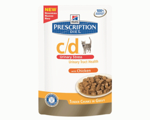 Купить Hills Prescription Diet Feline c/d Urinary Stress с курицей 85г