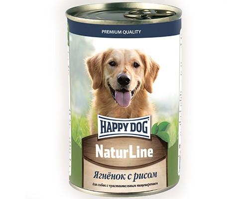 Happy dog кусочки в соусе ягненок с рисом, кс 410г