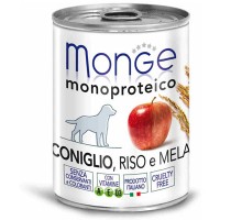 Monge Dog Monoproteico Fruit паштет кролик/рис/яблоко, 400г