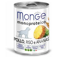 Monge Dog Monoproteico Fruit паштет курица/рис/ананас, 400г
