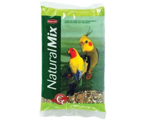 PADOVAN NaturalMix pappagalli корм для средних попугаев, 850г