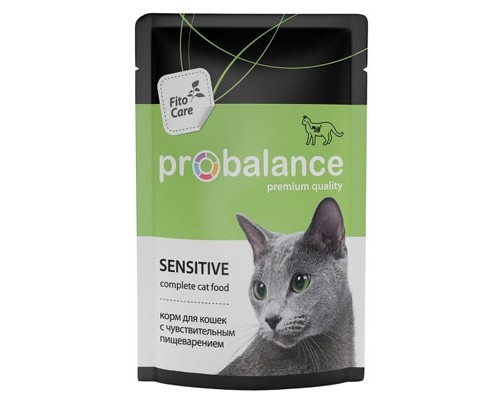 ProBalance Sensetive, для кошек с чувс. пищеварением, пауч 85г (1шт.)