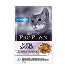 Pro Plan NUTRISAVOUR Housecat кусочки в желе, индейка, пауч 85г, (1шт)