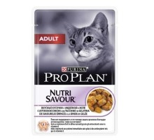 Pro Plan Nutrisavour Adult кусочки в желе, индейка, пауч 85г, (1шт)