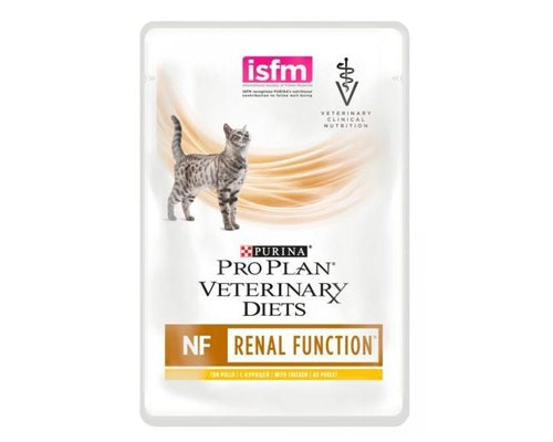 Purina Vet Diet Feline NF Renal при заболеваниях почек, 10шт, 85г, Курица (ранняя стадия)