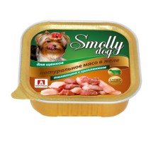 Smolly Dog телятина с цыпленком для щенков, 100г