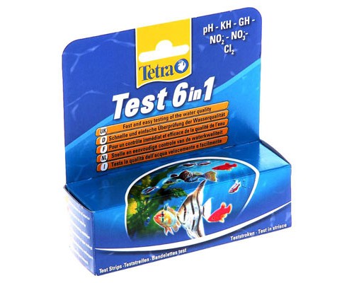 TETRA Тест 6в1 GH/kH/NO2/NO3/pH/CL2, 25шт