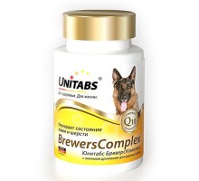 Unitabs Brewers Complex Q10 для собак крупных пород, 100тбл.