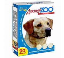ДОКТОР ZOO для собак Иммунитет с водорослями, 90т.