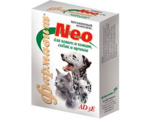 Фармавит NEO АD3E для кошек и котят, собак и щенков, 90т.